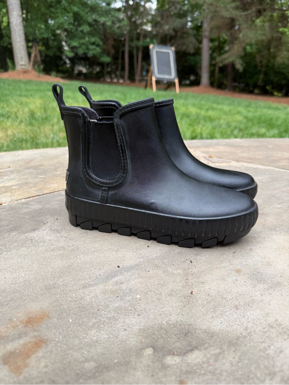 Sperry Women or Kids Black Torrent Chelsea Rain Boot